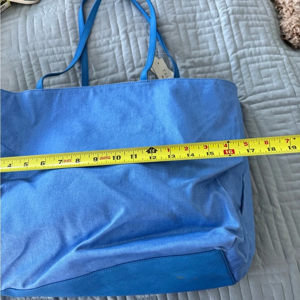 Talbots Sky Blue Tote Bag - Picture 7 of 8